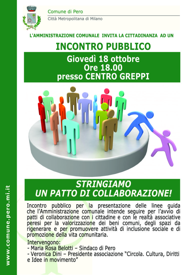 Stringiamo un patto di collaborazione